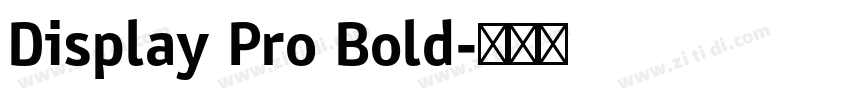 Display Pro Bold字体转换